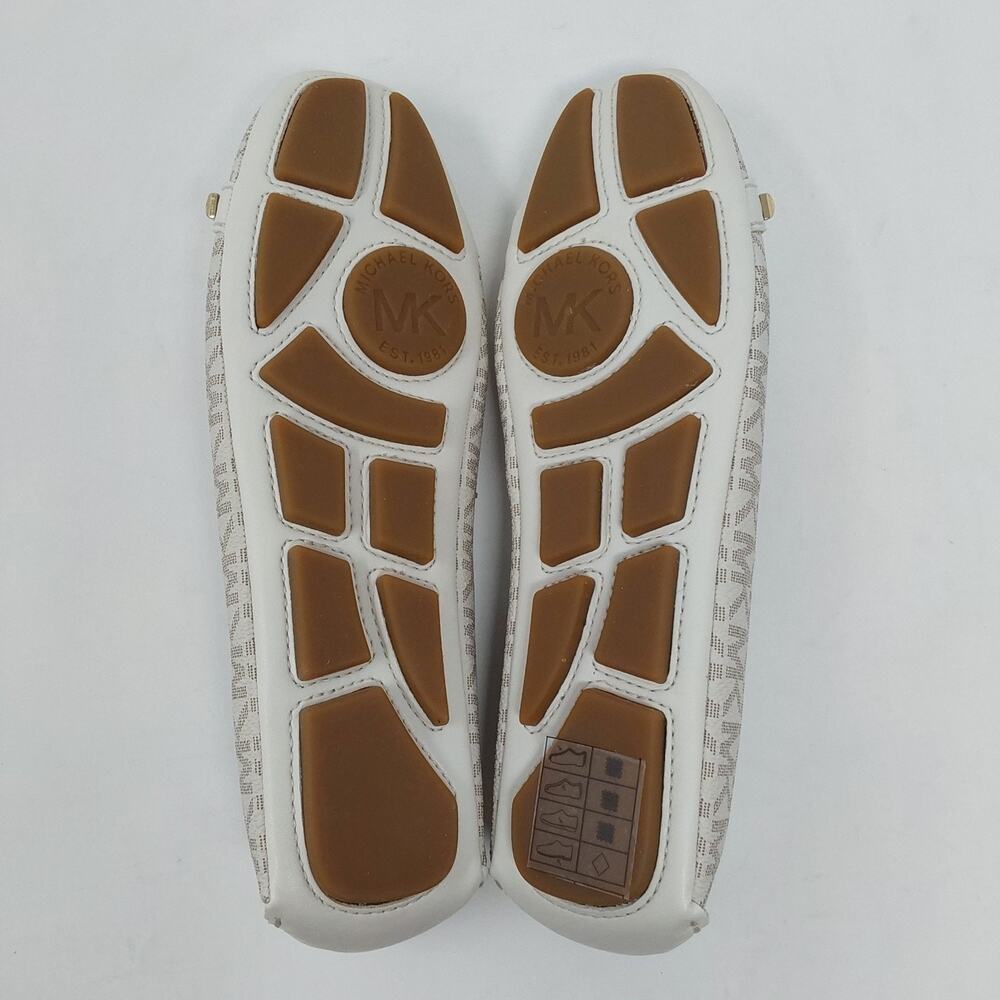 Michael Kors Fulton Moc Vanilla MK Logo Flats Womens Size 6M - Picture 5 of 16